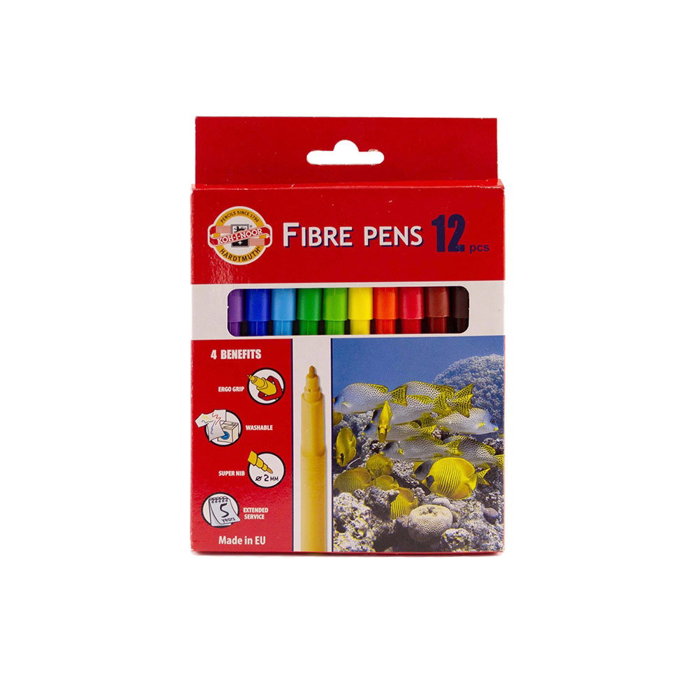 Koh-I-Noor Felt Tip Pens Pack of 12