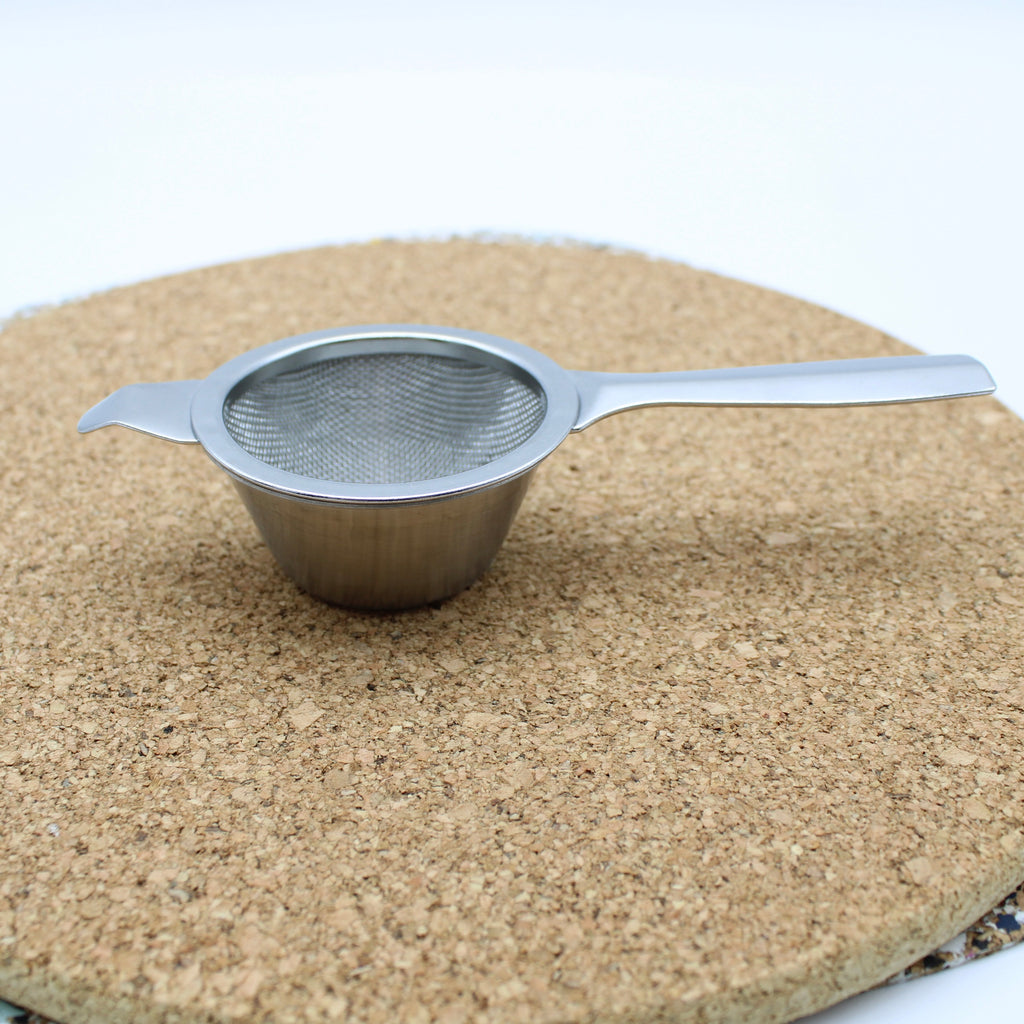 Tea Strainer with Drop Bowl Stainless Steel