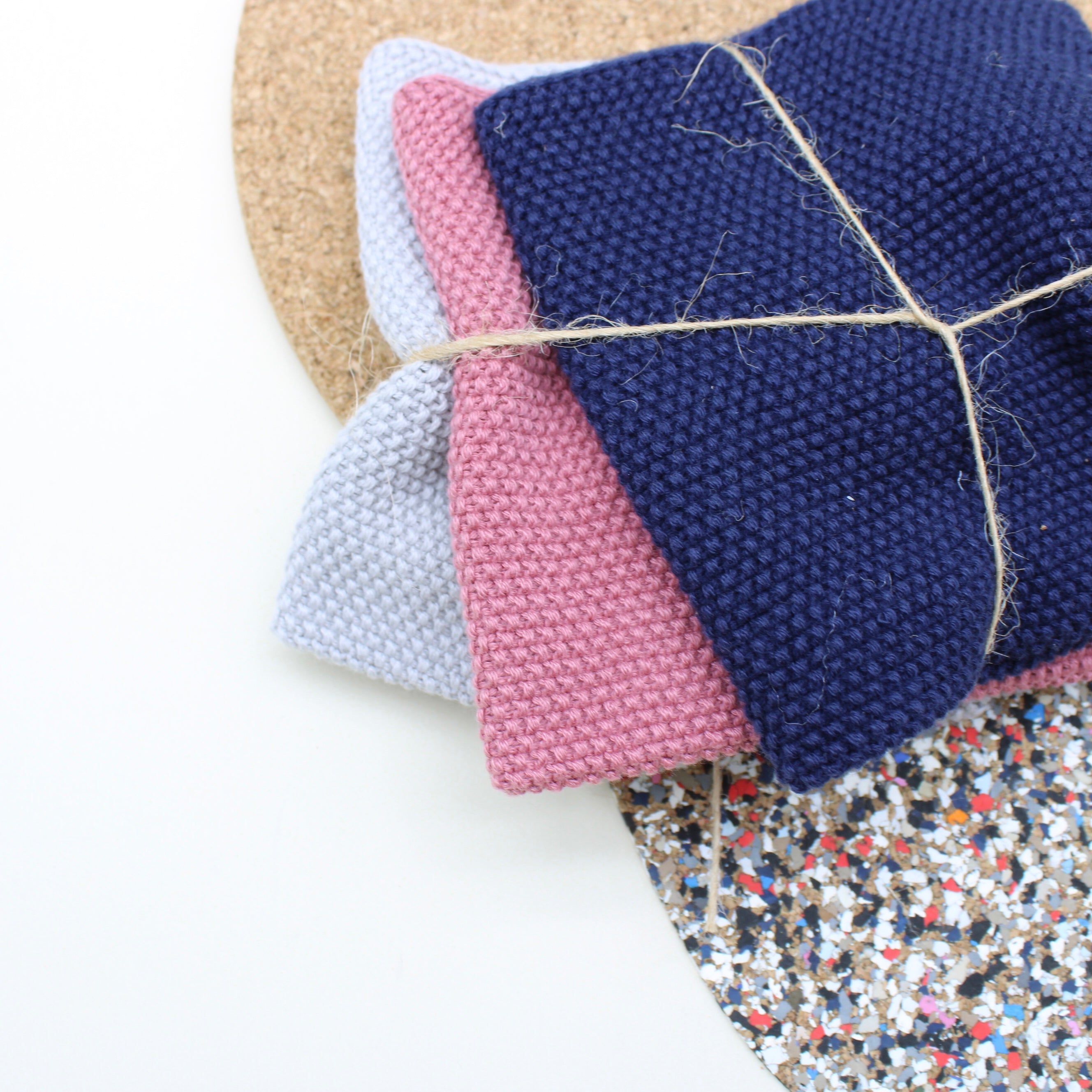 Dish Cloths - set of 3 - 2 Varieties