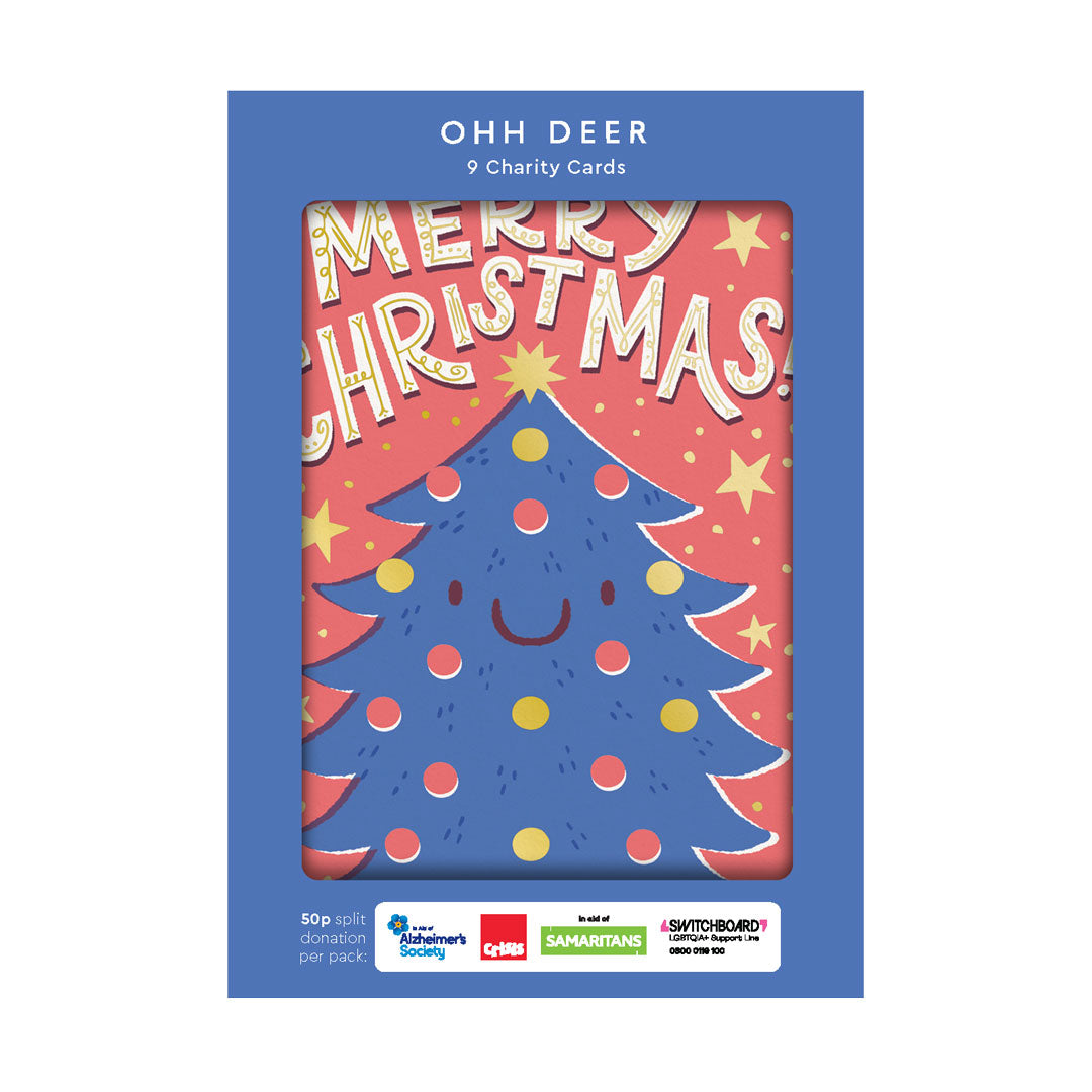 Hello! Lucky x 3 Charity Christmas Cards Pack of 9