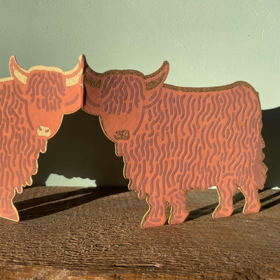 Highland Cow Fold Out Card