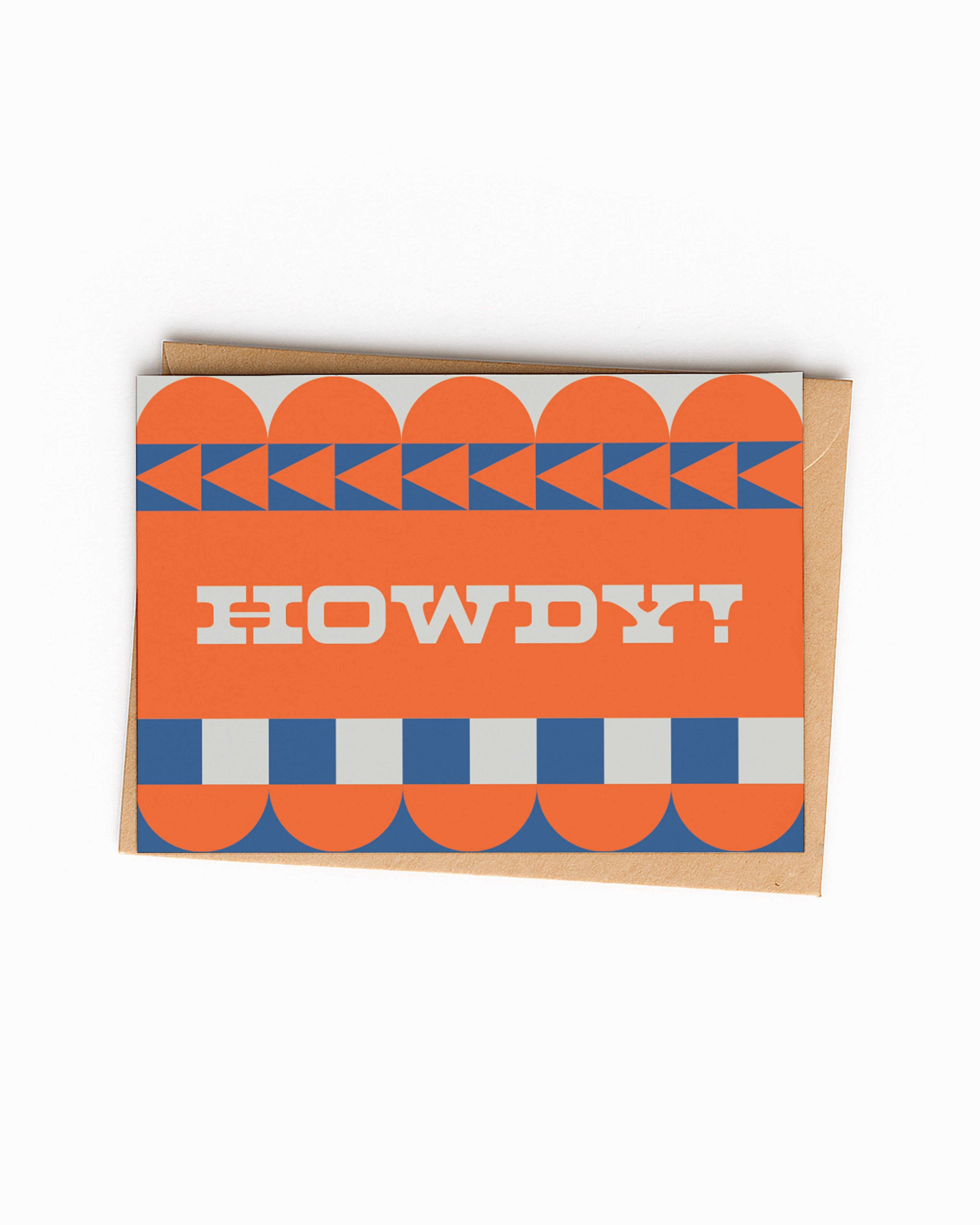 Howdy Geometric Card