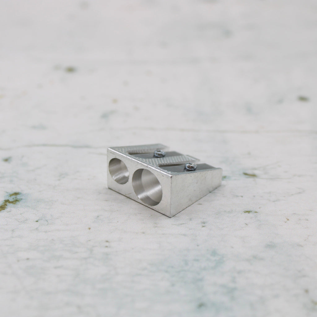 A double pencil sharpener from the Pencil Me In stationery shop. 