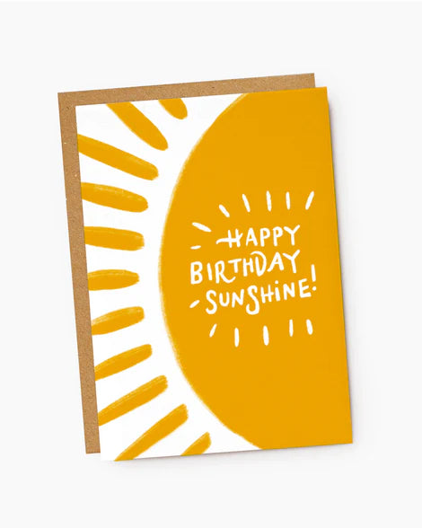 Happy Birthday Sunshine card