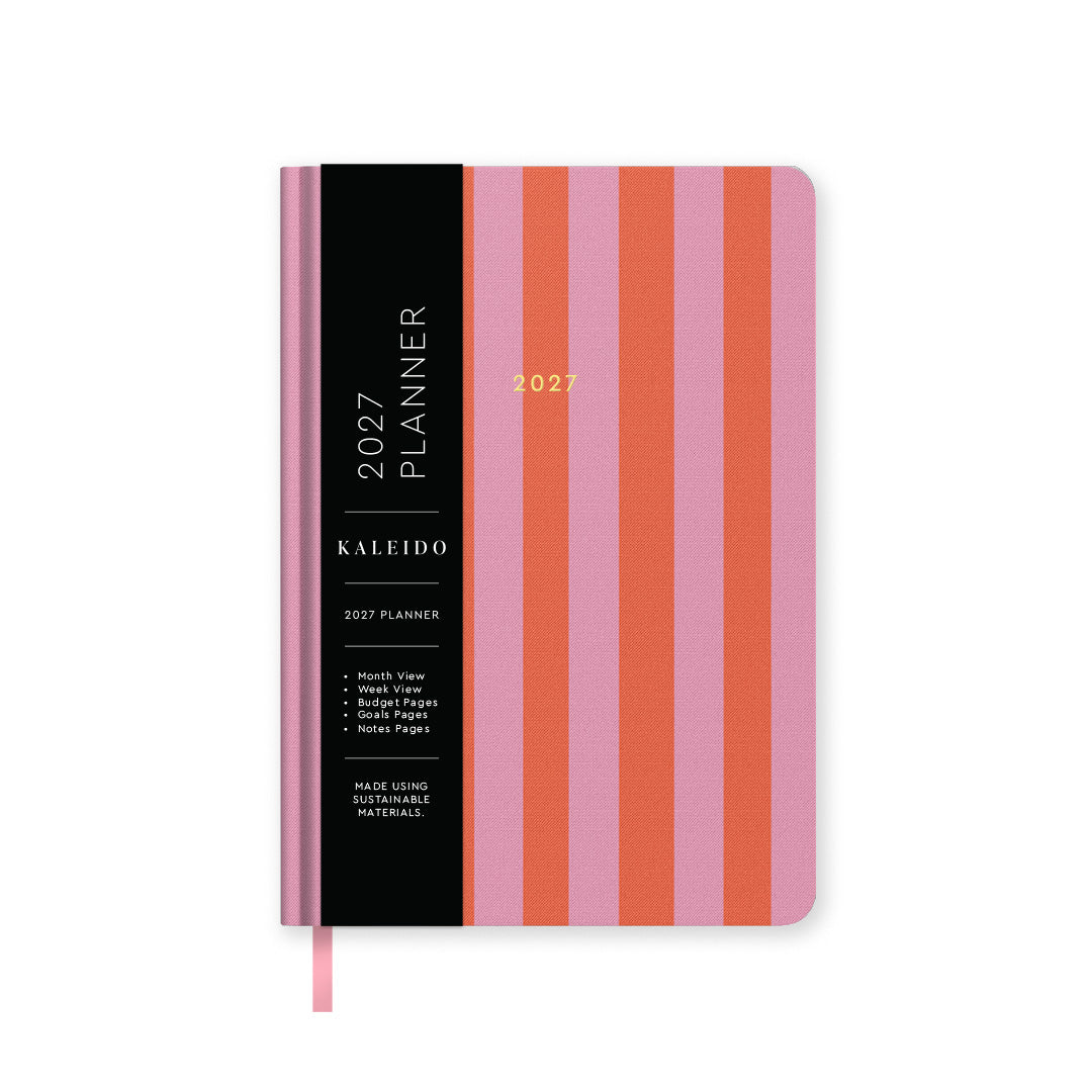 2027 Candy Stripe Hardback Diary A5