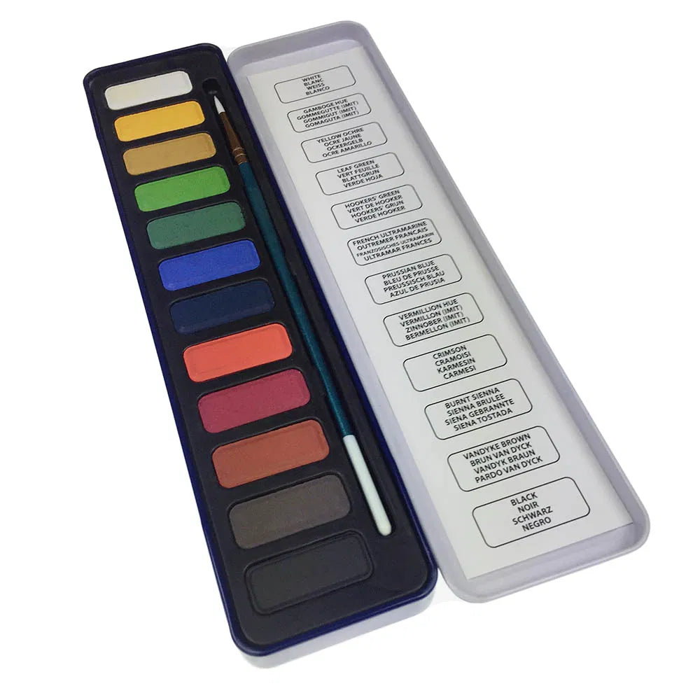 Watercolour Paint Tin - 12 Colour