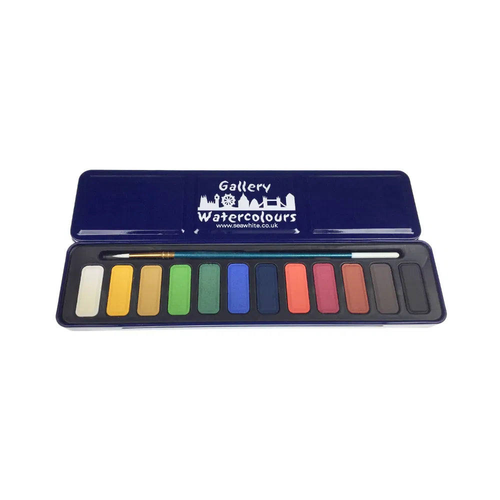 Watercolour Paint Tin - 12 Colour