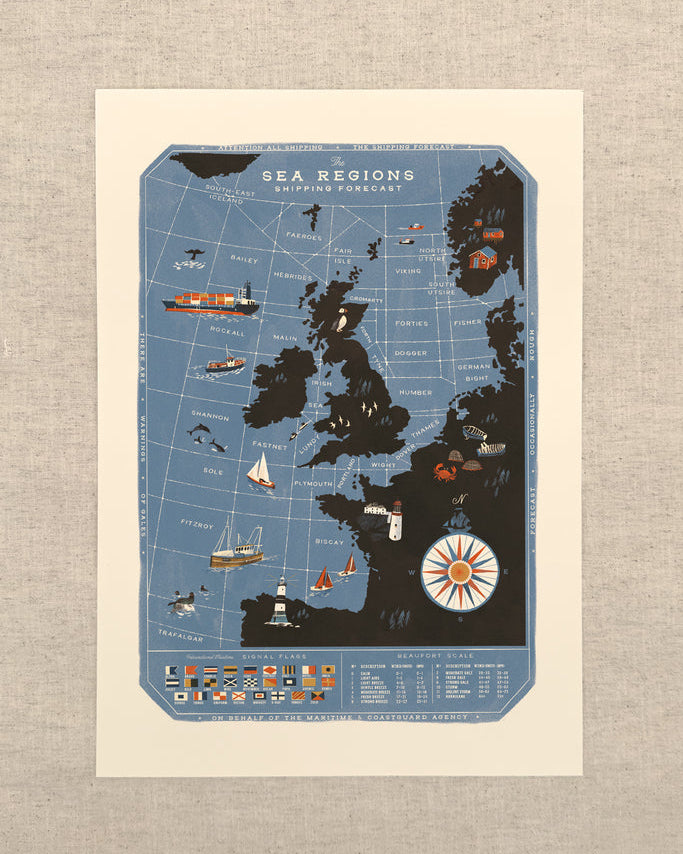 The Shipping Forecast A3 Print
