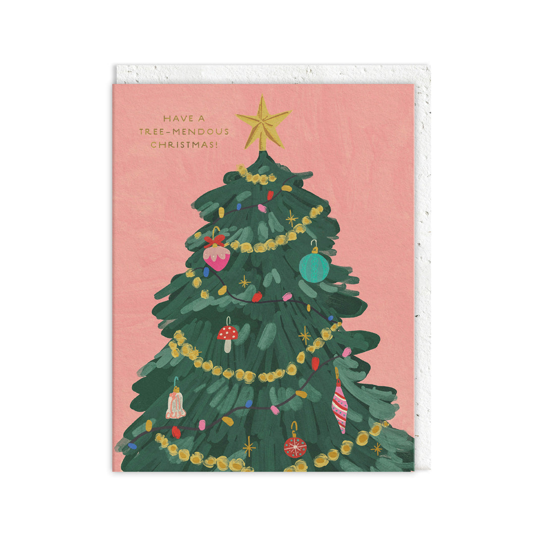 Tree-mendous Christmas Greeting Card