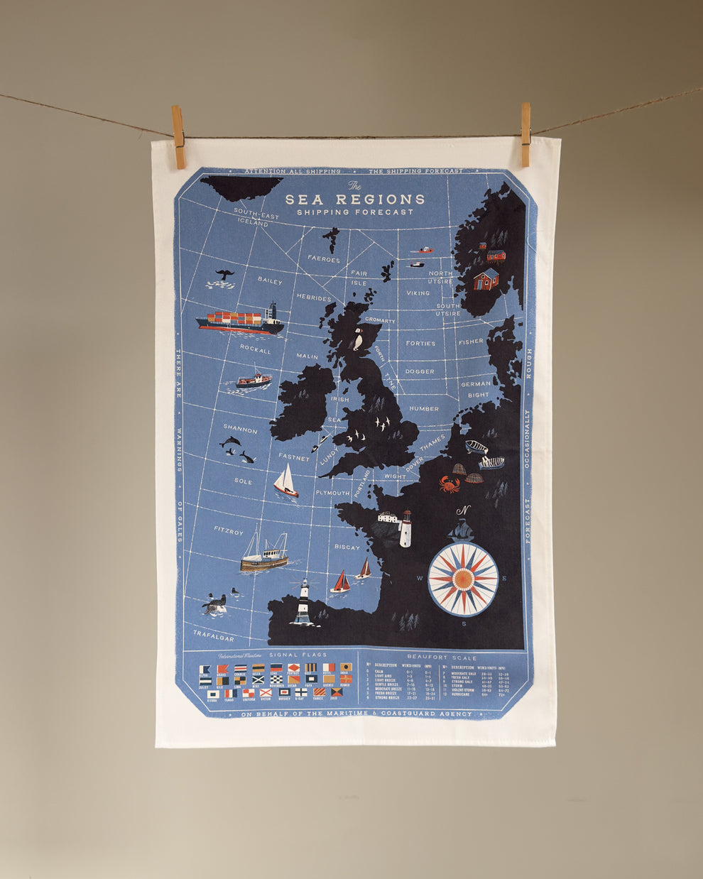 Shipping Forecast Tea Towel