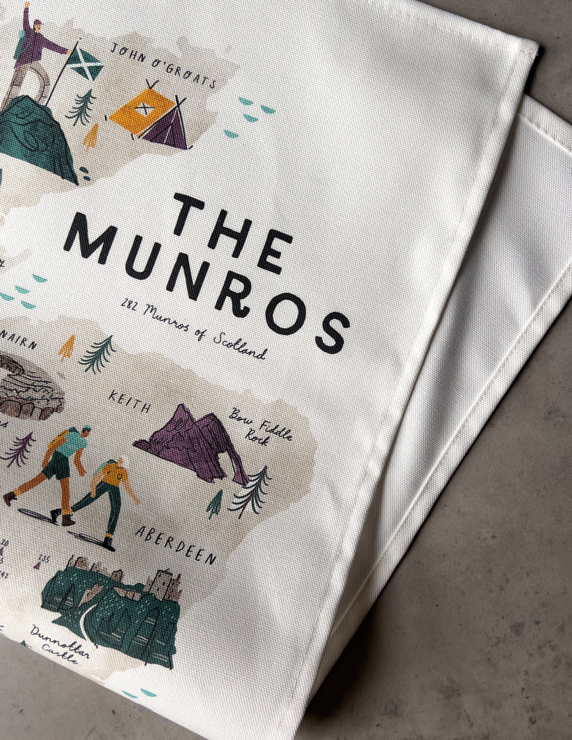 The Munros tea towel