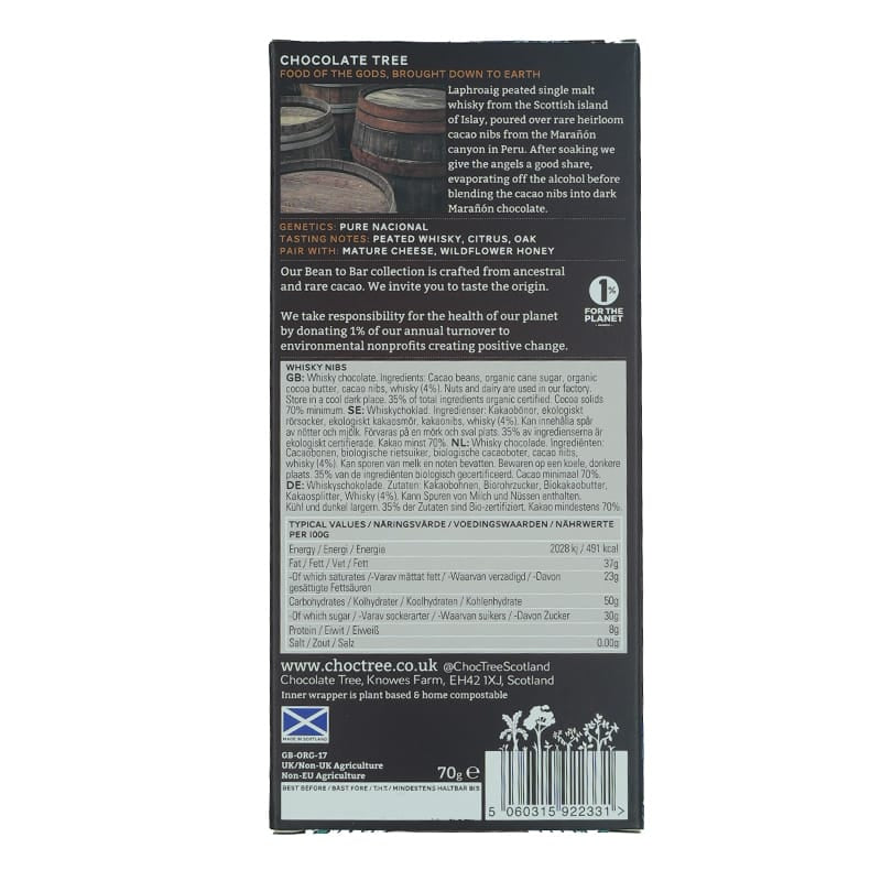 Whisky Chocolate 40g