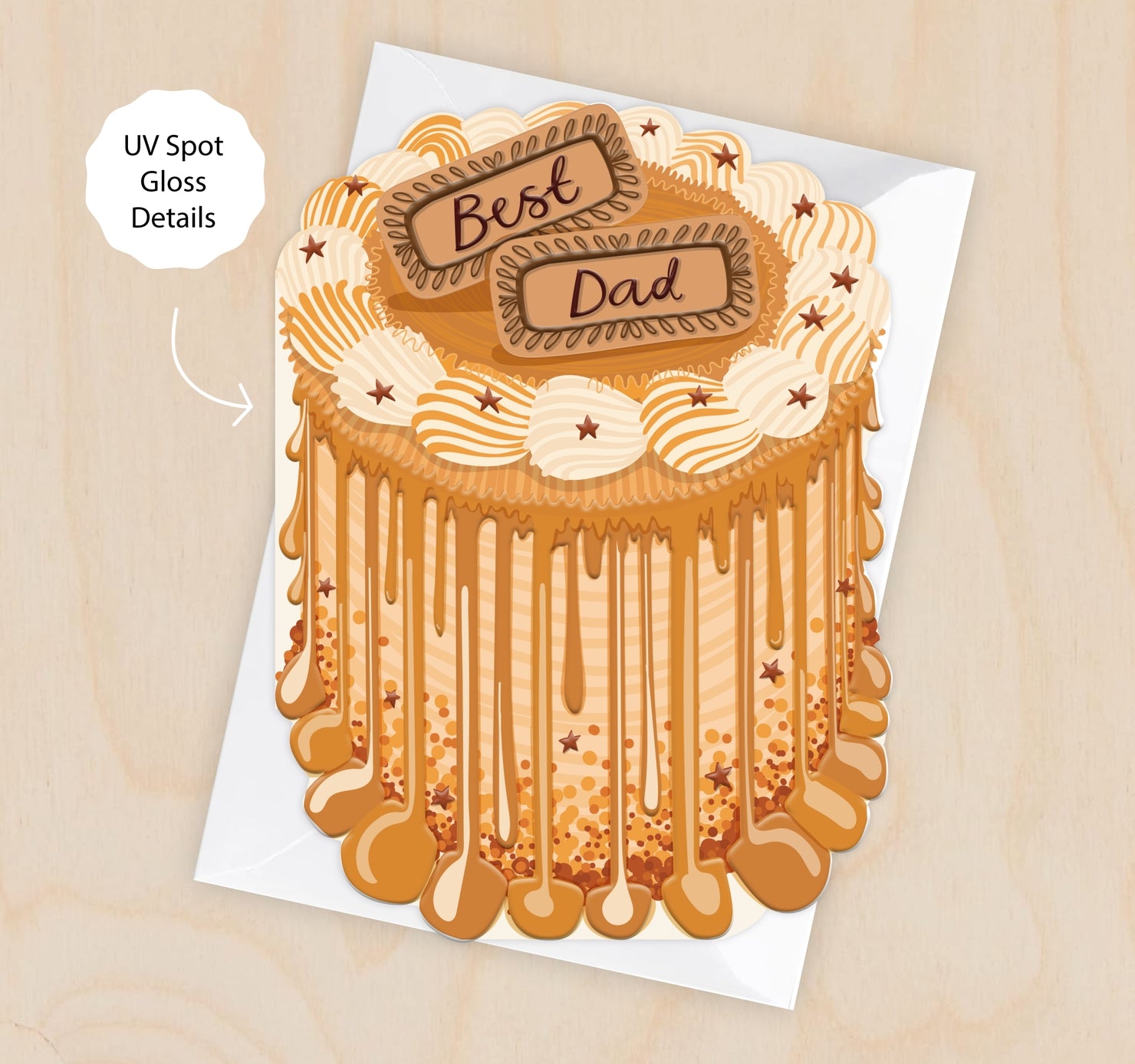 Berry Best Dad - Cake card