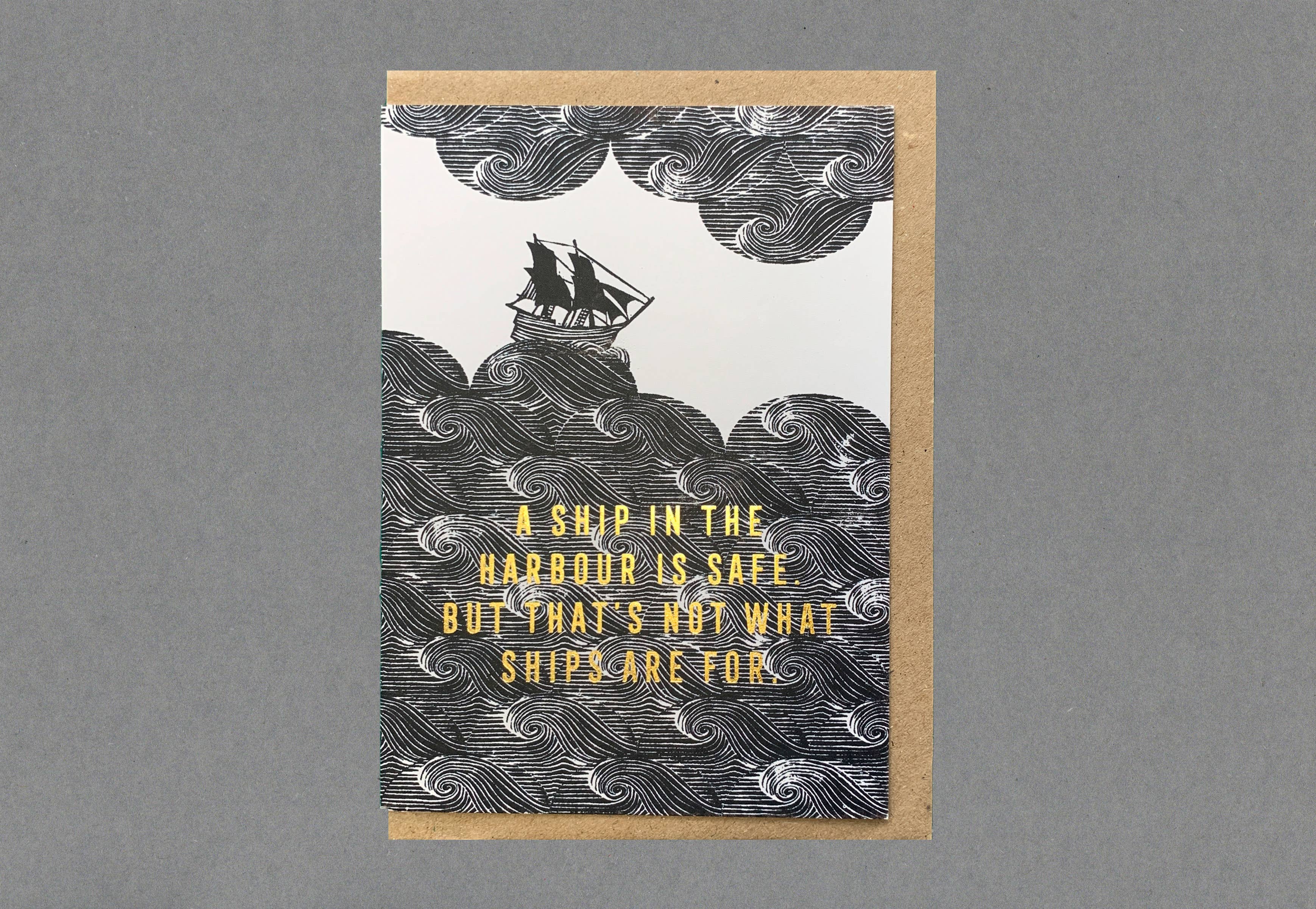 Ship In The Harbour card