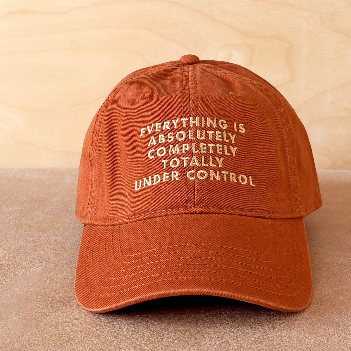 Everything Is Under Control - Cotton Baseball Cap - Burnt Orange