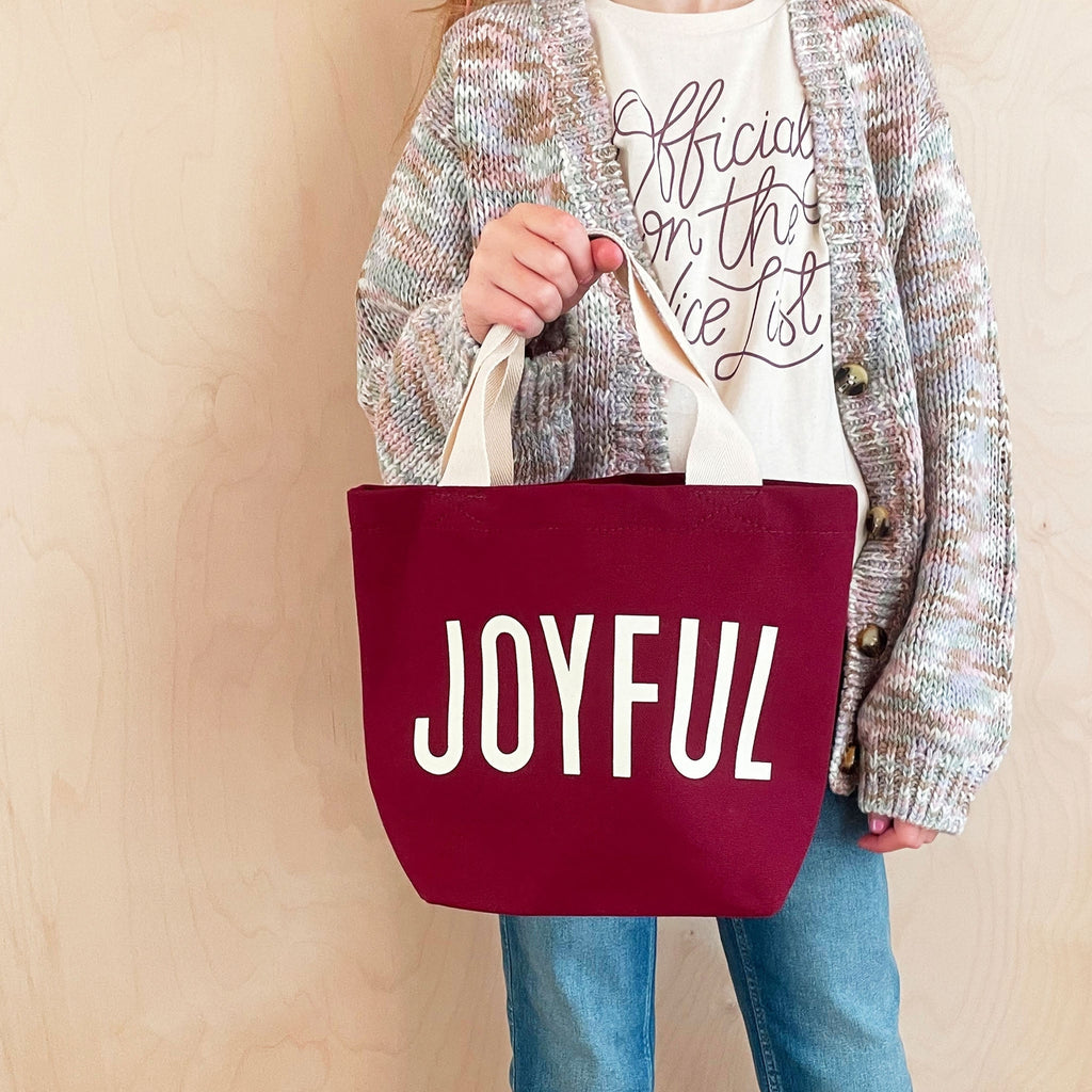 Joyful - Little Burgundy Bag