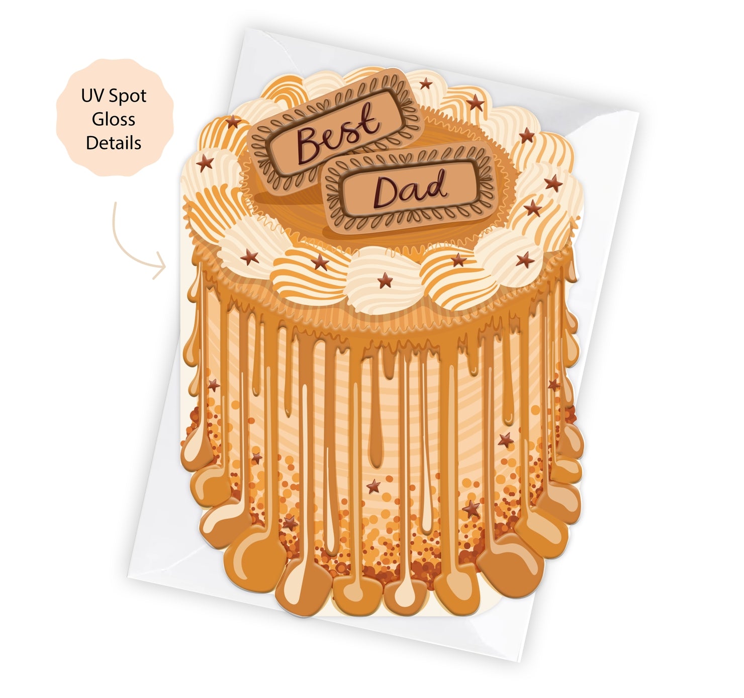 Berry Best Dad - Cake card