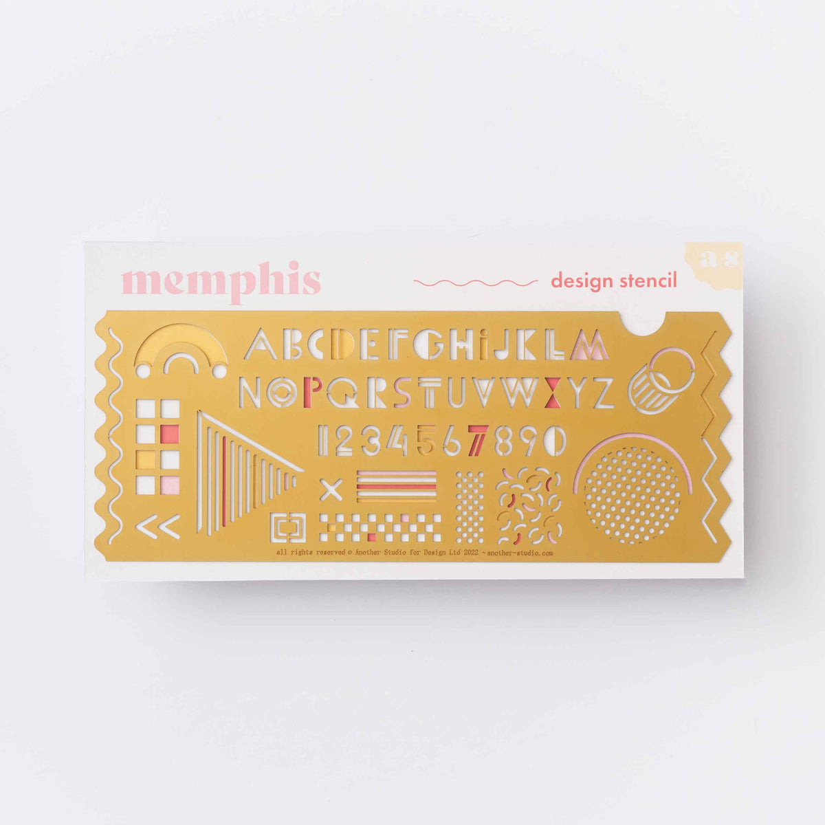 Memphis Design & Craft Drawing Art Stencil In Metal
