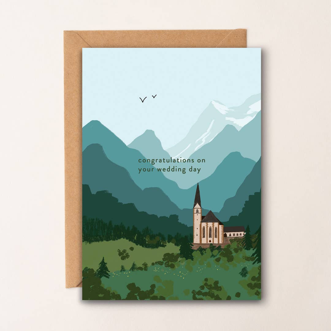 Congratulations On Your Wedding Day Church Card