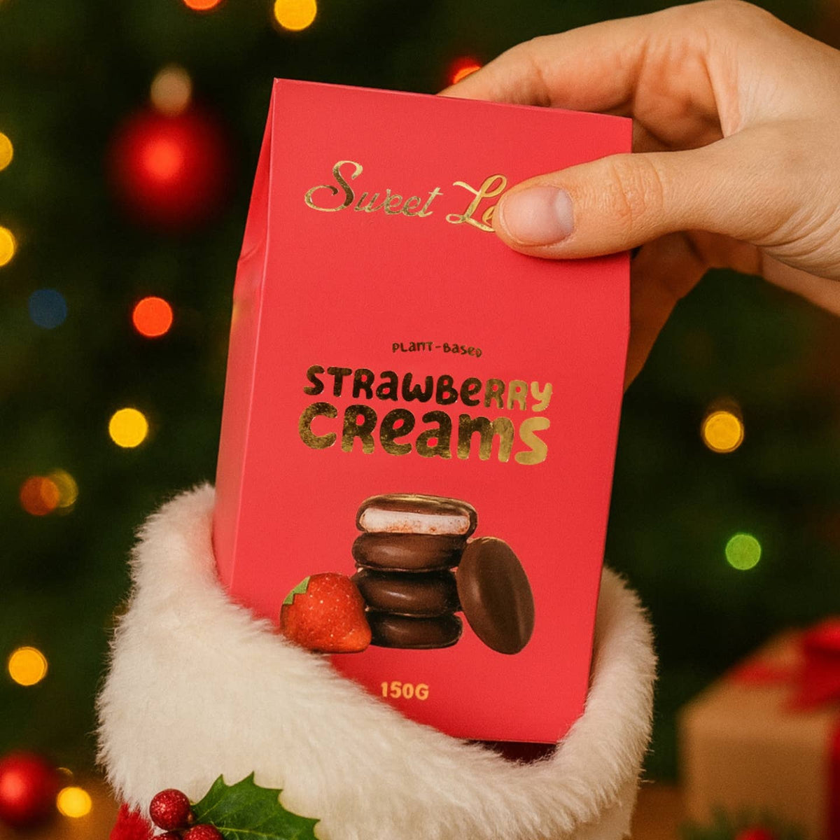Plant-Based Chocolate Strawberry Creams 150g