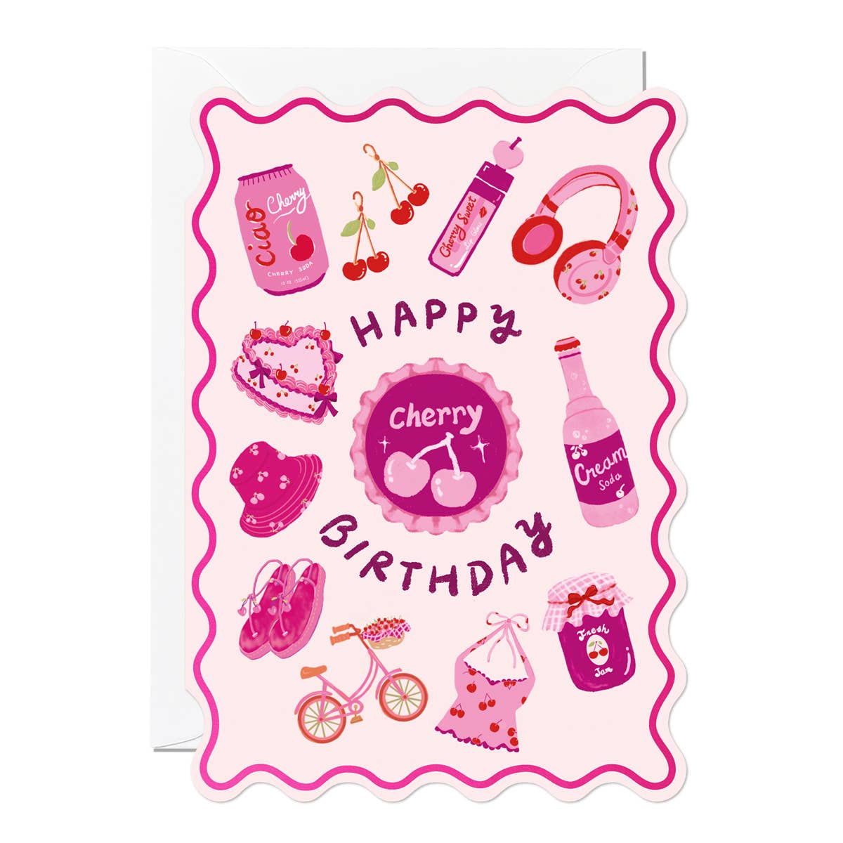 Happy Birthday Cherry Card