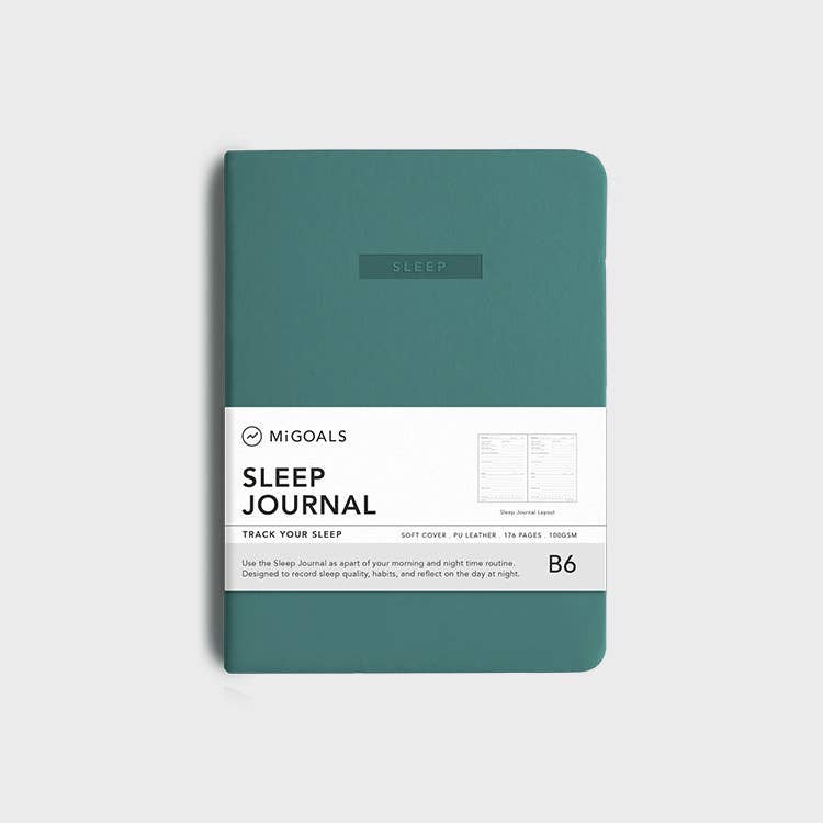 Migoals B6 Sleep Journal — Fsc Paper - Teal Green