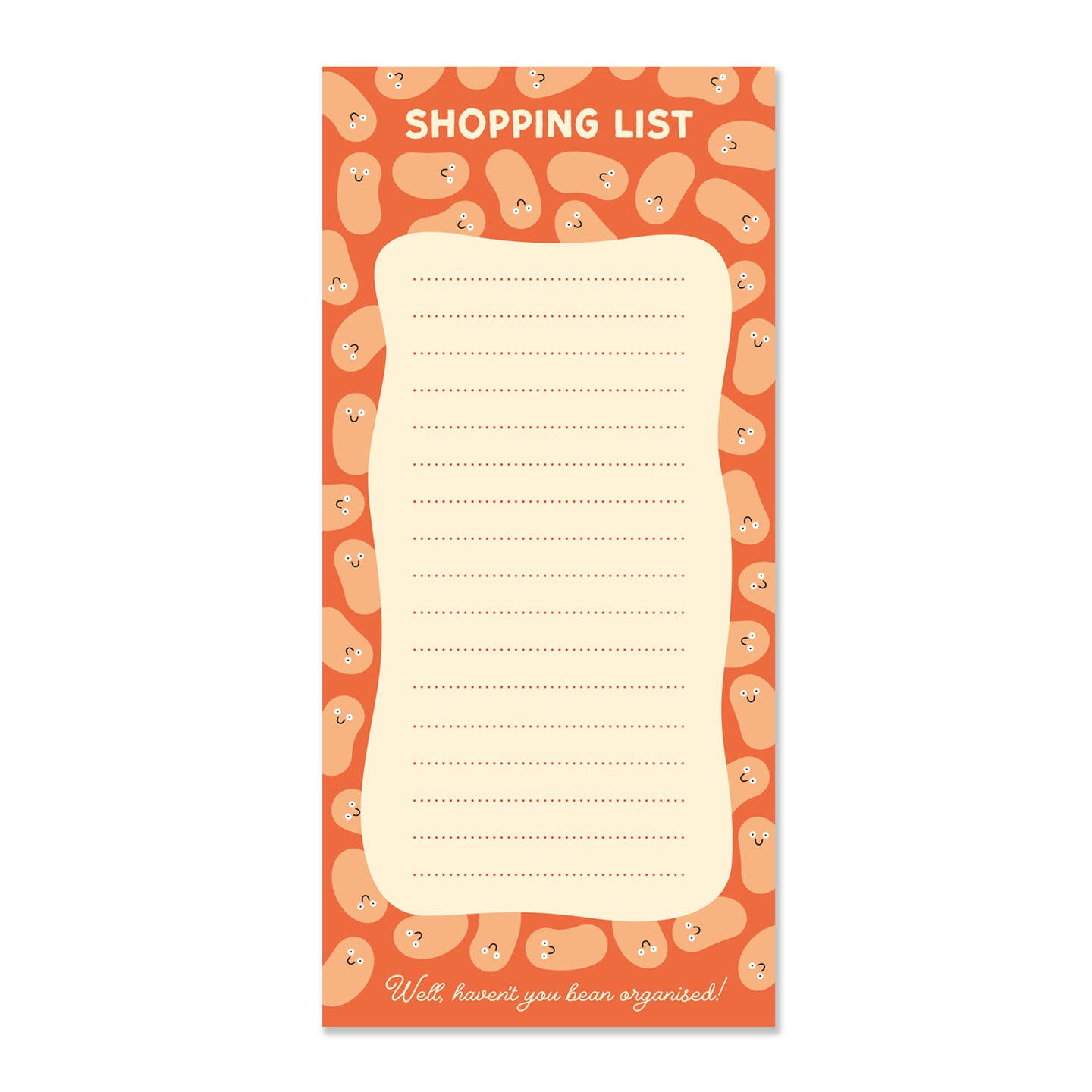 Bean Shopping List Pad DL