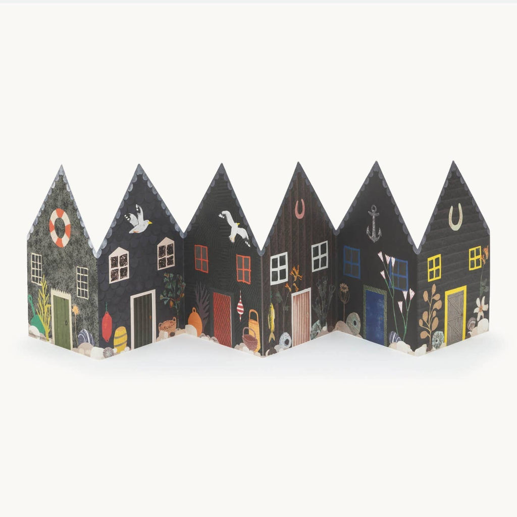 Fisherman's Huts Concertina Card