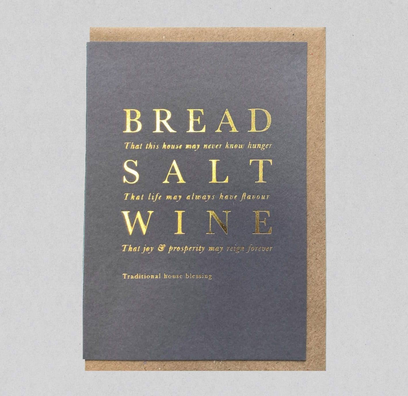 Bread, Salt, Wine card