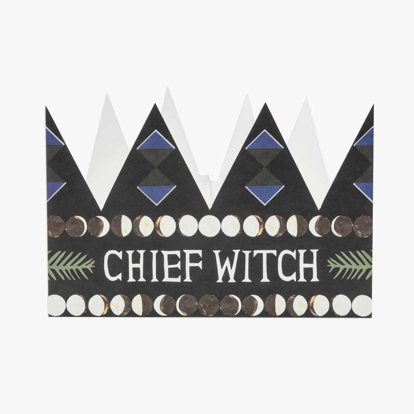 Chief Witch Party Hat Card