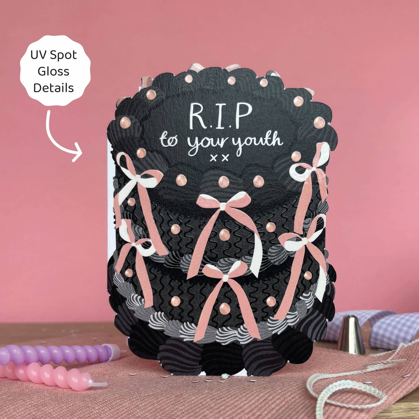 R.I.P To Your Youth - Cake card