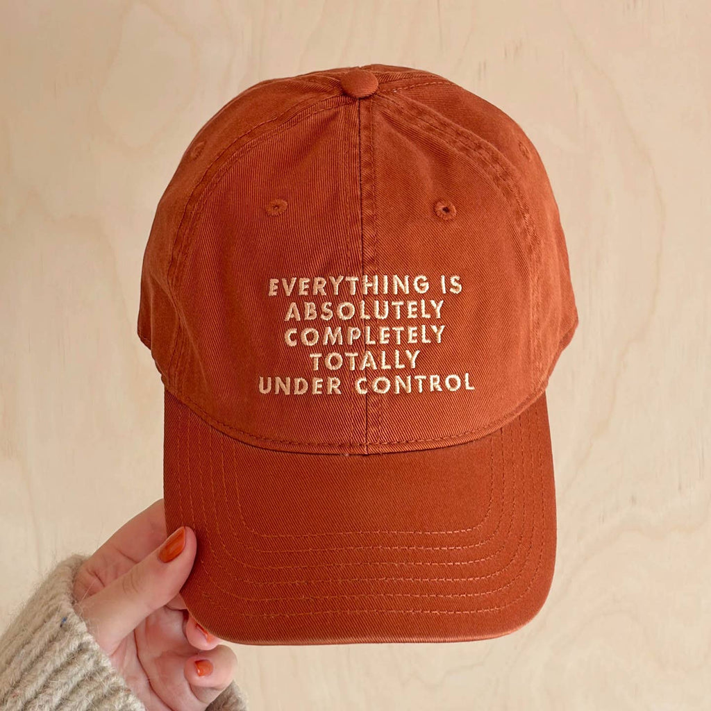 Everything Is Under Control - Cotton Baseball Cap - Burnt Orange
