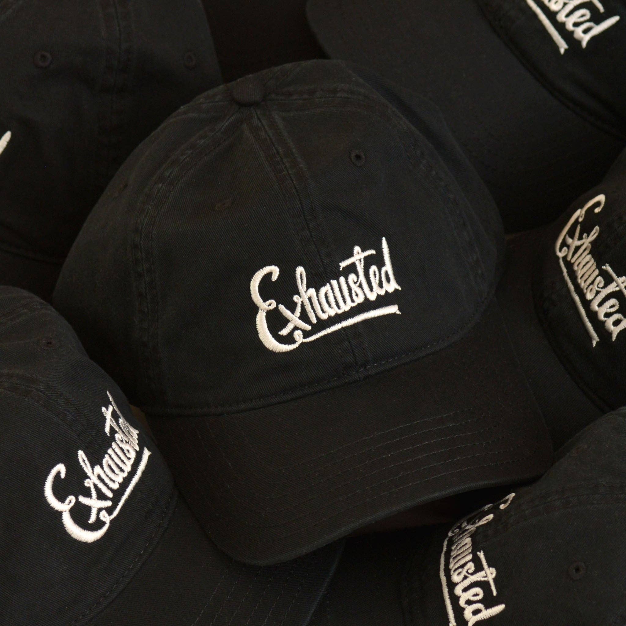 Exhausted - Cotton Baseball Cap