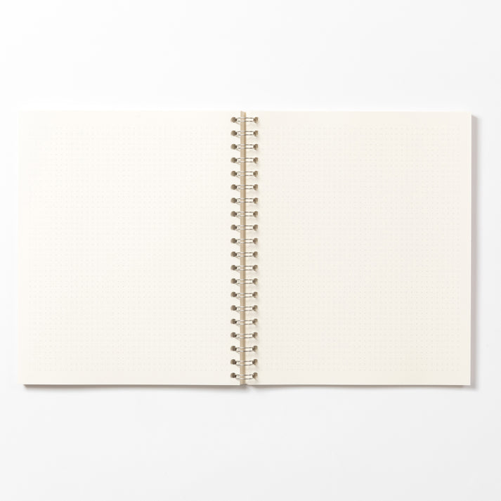 Medio Marine Blue Wirebound Notebook (Dotted)