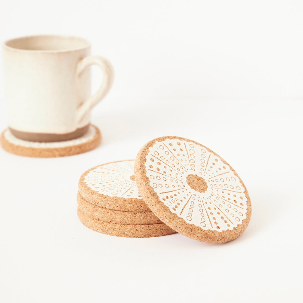 Cork Coaster - Sea Anenome