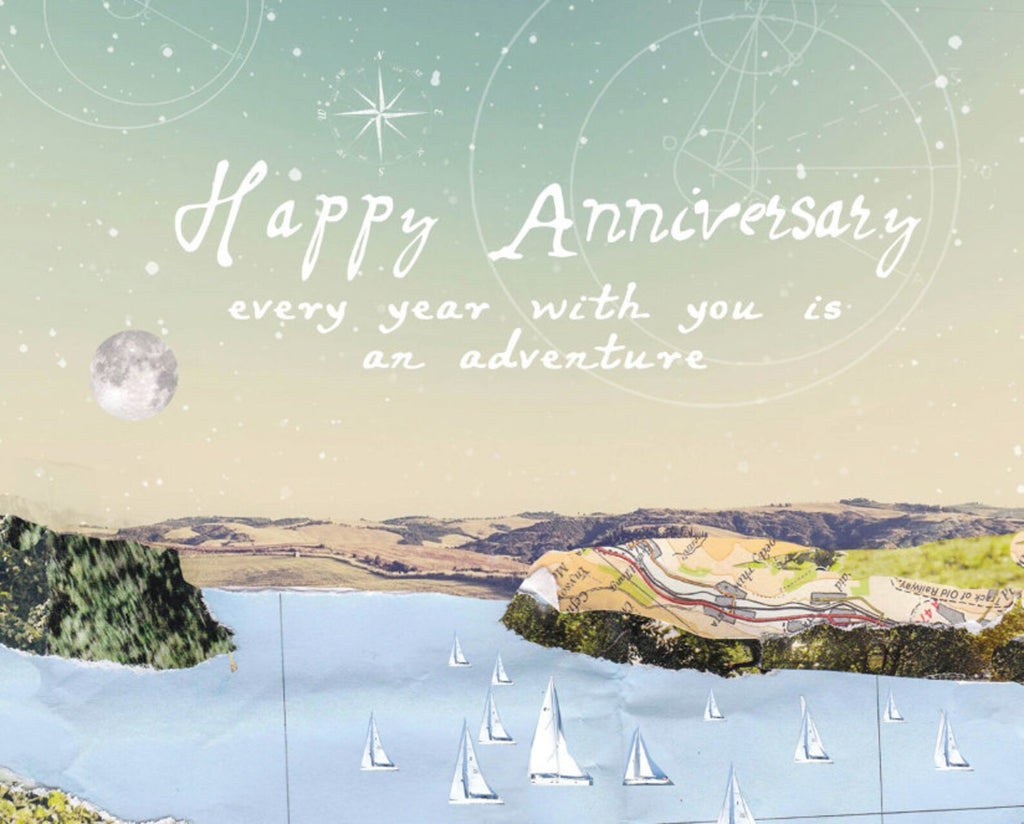 Anniversary Card - 'every Year with You Is An Adventure'