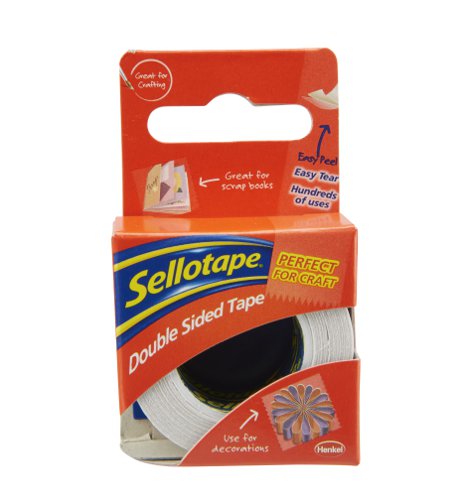 Sellotape Easy Peel Extra Strong Double Sided Tape 15mm x 5m