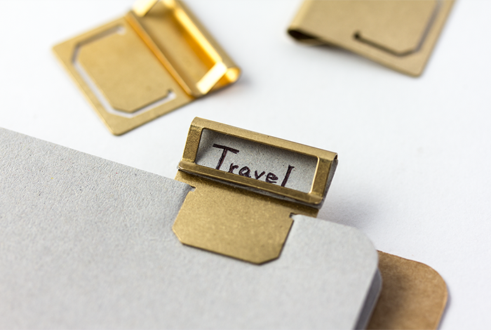 Brass Index Plates TRAVELER'S Company
