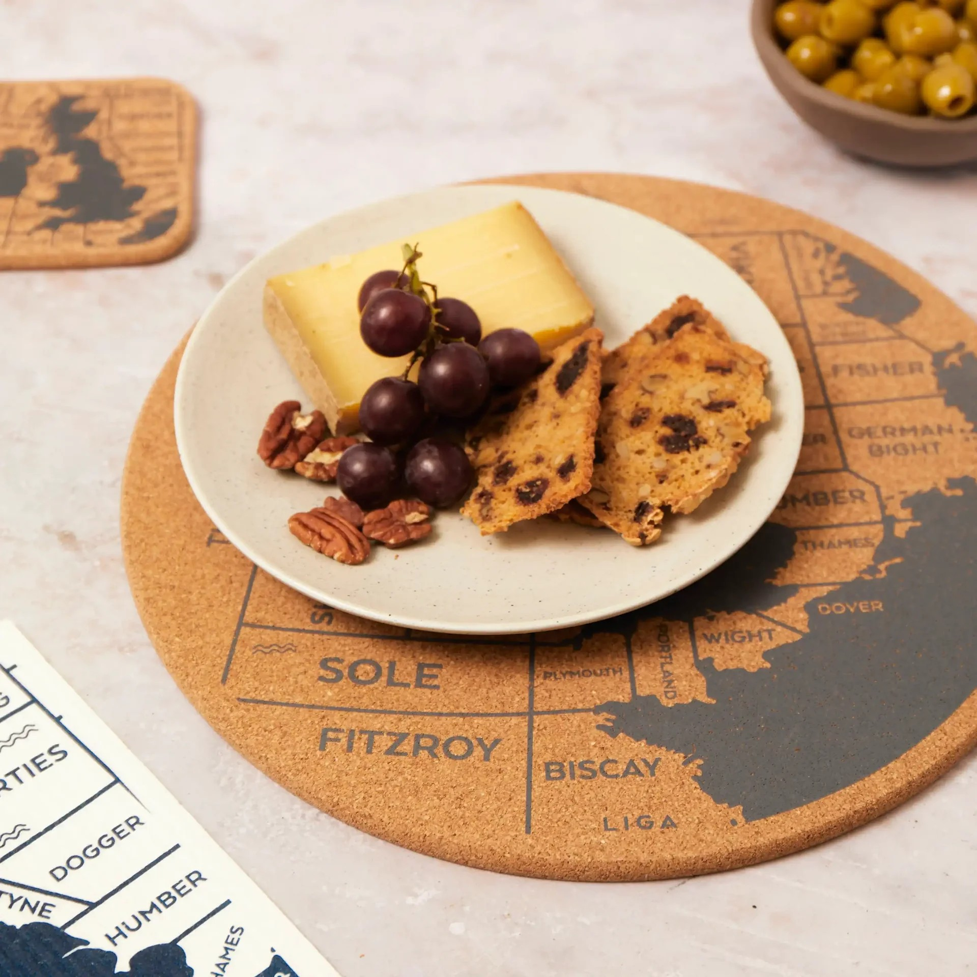 Cork Placemat - Shipping Forecast