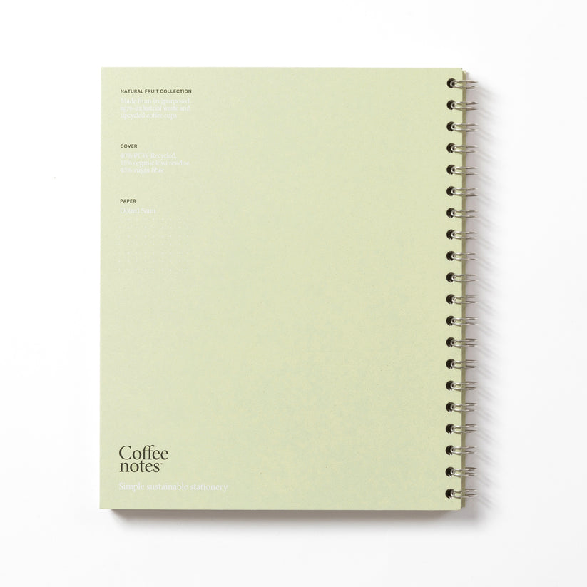 Grande Kiwi Blue Wirebound Notebook (Dotted)