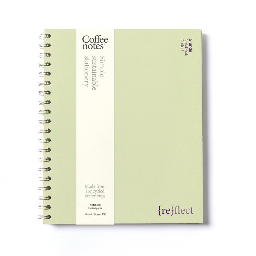 Grande Kiwi Blue Wirebound Notebook (Dotted)